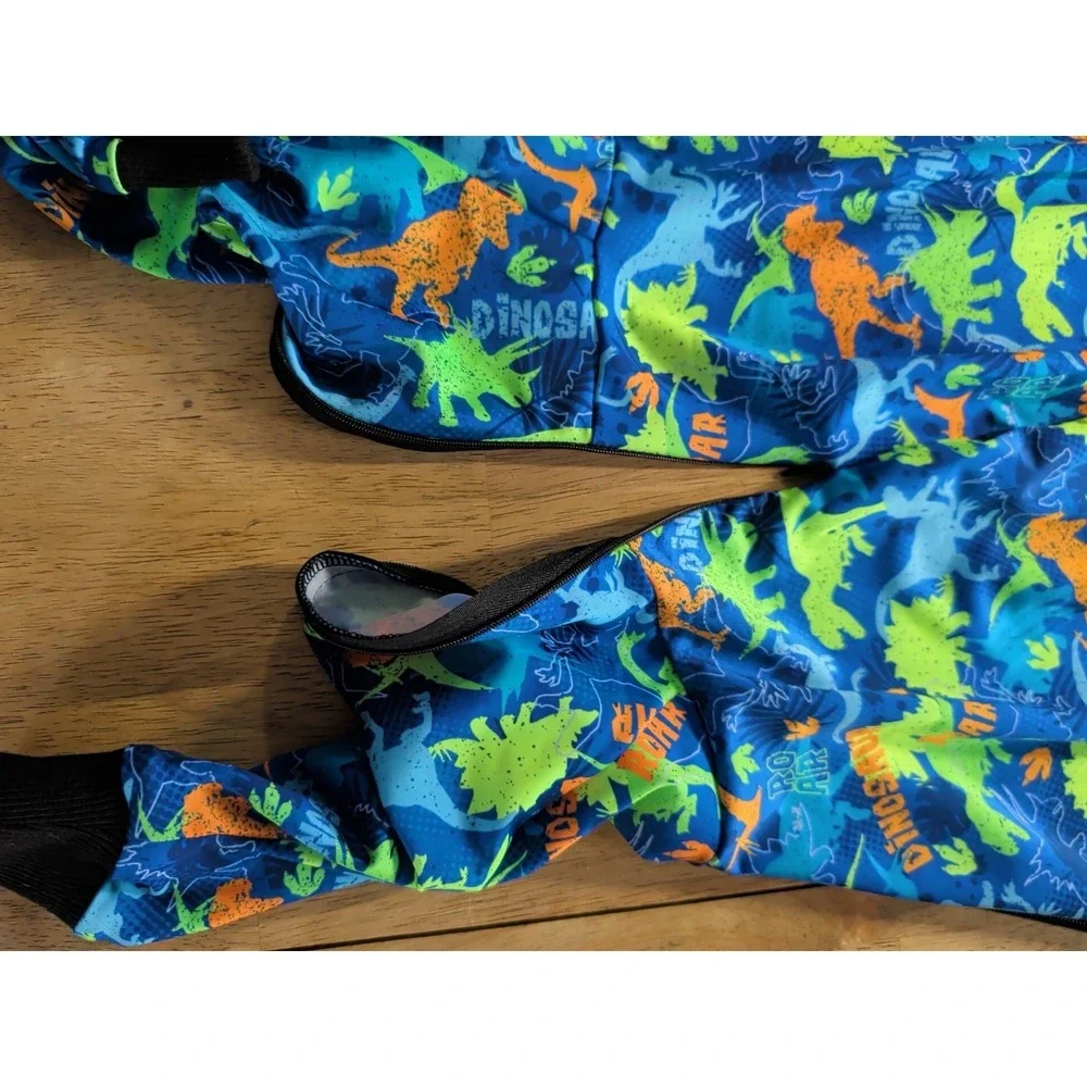 Dog Surgical Recovery Suit One Piece Dog Cone Alternative‎ Dinosaur XL